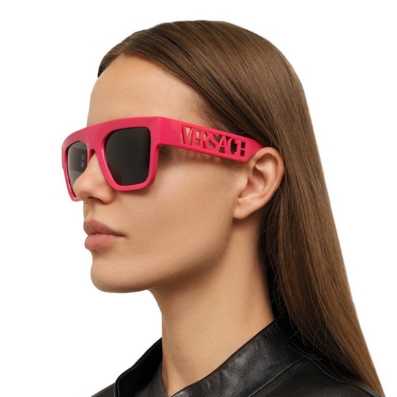 NEW VERSACE SHIELD PINK VE4430U 5367/87 SUNGLASSES MOD 4430-U